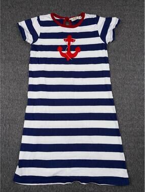 Luigi Kids Nautical Girls Dress Coastal Beach Size 10